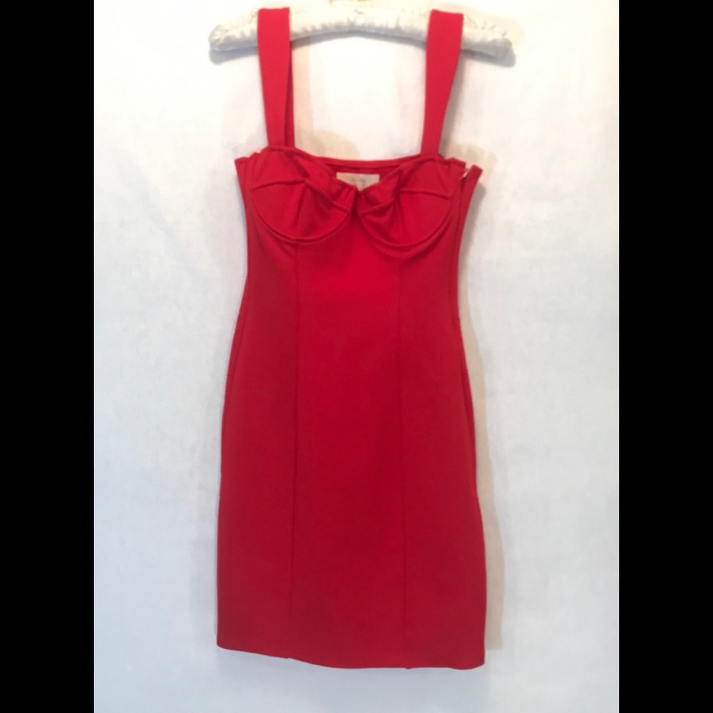 NWT Capulet Red Mini Dress Side Zip